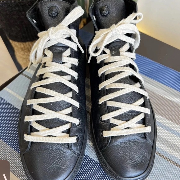 Black leather GUCCI blind for love sneakers - Picture 5 of 9